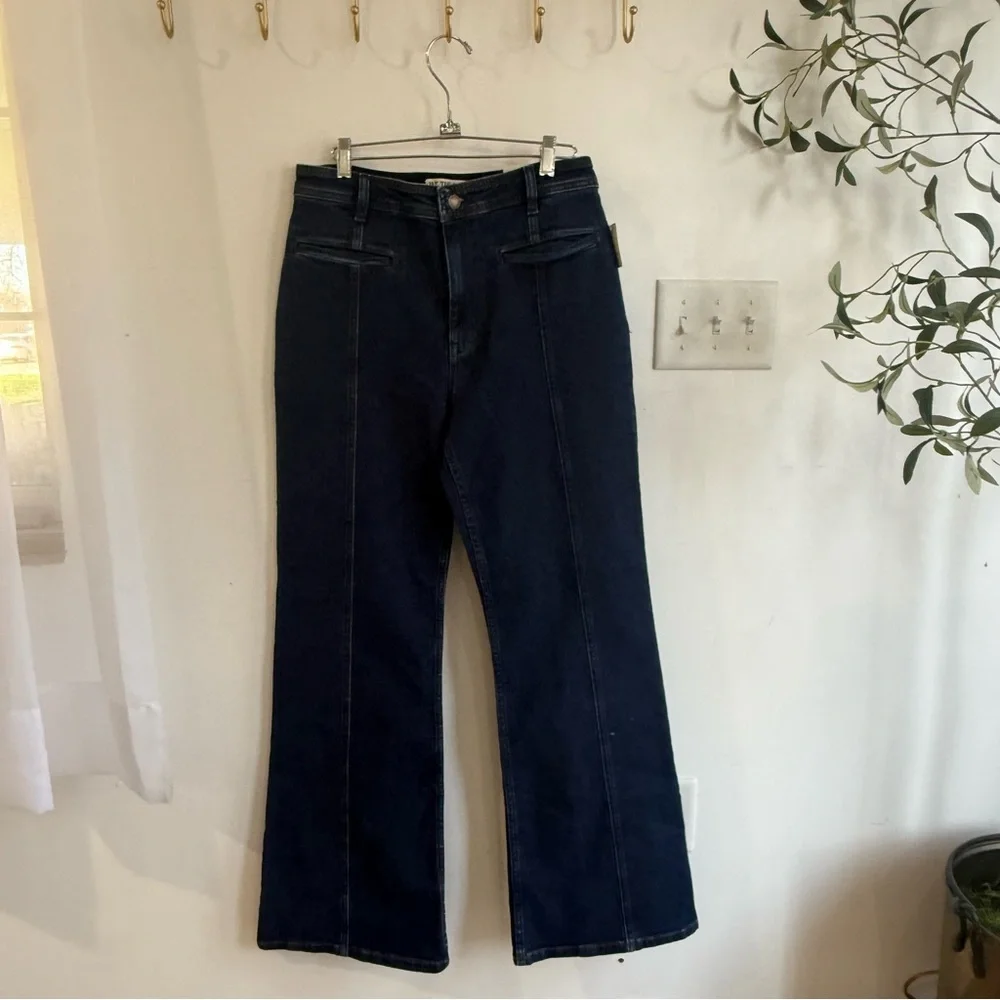 Free People We The Free Firecracker Flare Jeans Tartan - Picture 5 of 8
